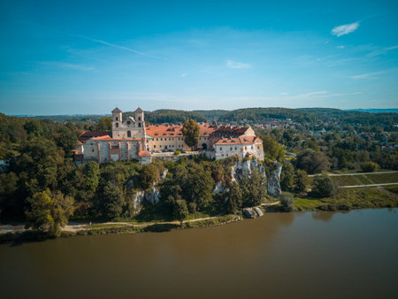Monastery in Tyniec, in the city of Krakow, Poland.の写真素材