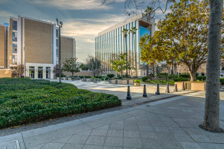 Architecture of the city of San Jose in California, USA.