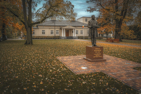 Architecture of Zdunska Wola, Poland.の写真素材