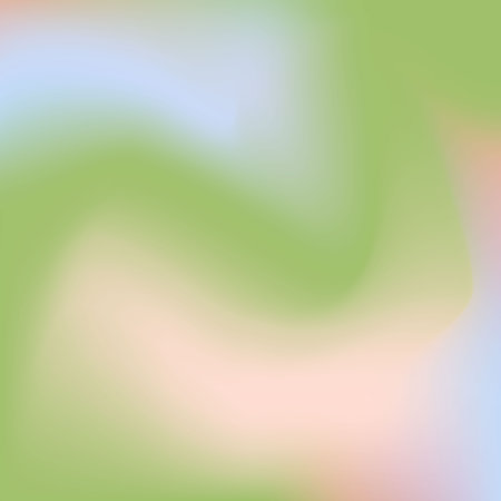 Wavy square abstract green background with pink and blue stains, gentle spring colorsのイラスト素材