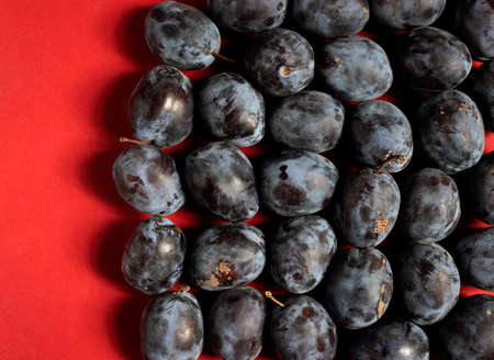 No fake of organic black plums just picked as they really are