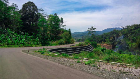 Very beautiful natural scenery of Cipongkor, Indonesiaの写真素材
