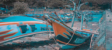 Fishing boats in the port of Essaouira, Morocco
