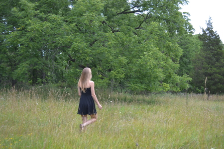 Walk in the Field 2の写真素材