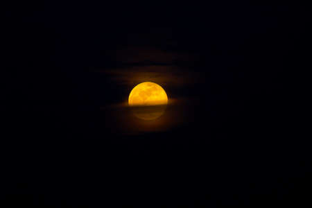 Moon at lunar eclipseの写真素材