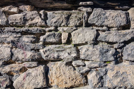 Stone wall textureの写真素材