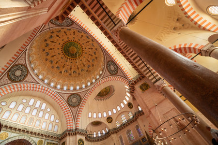 Interior of Suleymaniye Mosqueのeditorial素材