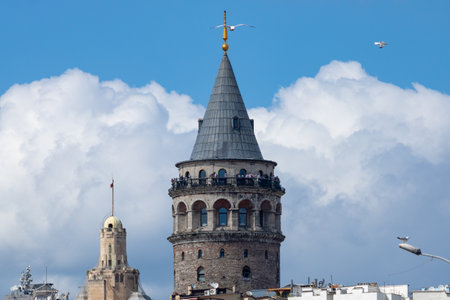 Galata Tower in Istanbulのeditorial素材