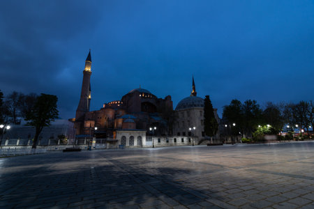 Hagia Sophia at night
