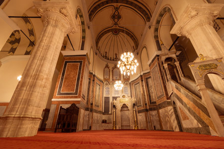 Interior of Molla Zeyrek Mosque in Istanbulのeditorial素材