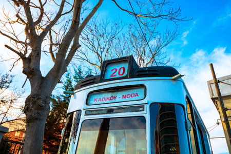 Kadikoy Moda Nostalgic Tram in Istanbulのeditorial素材
