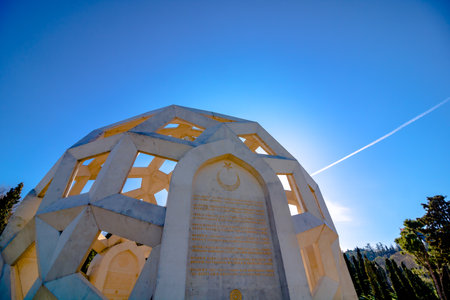 Istanbul Turkey - 3.5.2021: July 15 Martyrs' Monument (15 July sehitler makami in Turkish) in Istanbul. failed coup.のeditorial素材