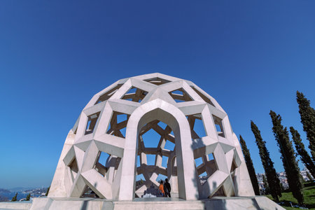 Istanbul Turkey - 3.5.2021: July 15 Martyrs' Monument (15 July sehitler makami in Turkish) in Istanbul. failed coup.のeditorial素材