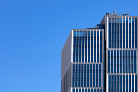 Modern architecture or financial building background photo. Finance and business background. Part of...