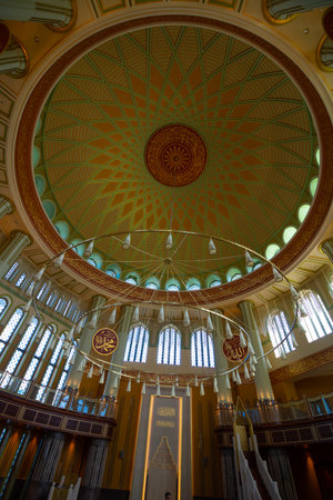 Istanbul Turkey - 9.6.2021: Interior of Taksim Mosque in Beyoglu Istanbulのeditorial素材