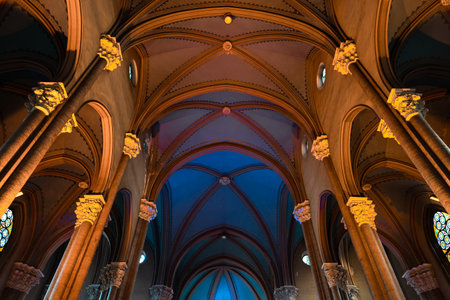 Church of St. Anthony of Padua in Istanbul. Interior of St. Antuan Church in Istiklal Street....