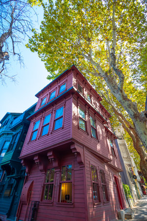 Kuzguncuk. Traditional houses in Kuzguncuk Uskudar Istanbul. Istanbul Turkey - 9.16.2021のeditorial素材