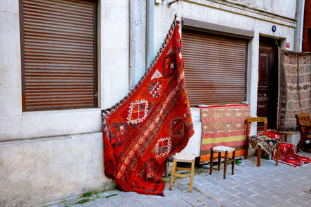 Rug Store. A rug store in Istanbulの写真素材