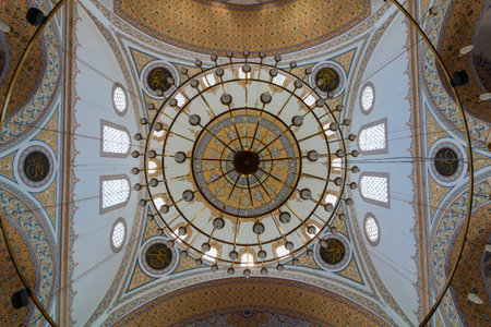 HDR photo of Dome of the Sultan Selim Mosque in Konya. Konya Turkey - 5.18.2022