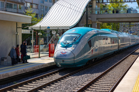 Turkey high speed railway system literally Yuksek Hizli Tren or YHT in Turkish. Siemens trains....