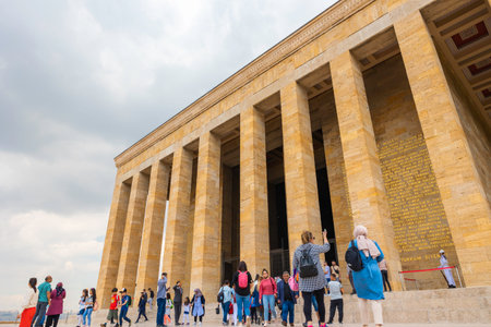 Turkish people visiting the Anitkabir in Ankara. 10 kasim or 10th november memorial day of Ataturk...