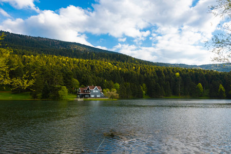 Golcuk Nature Park in Bolu Turkey. Travel to Turkiye. Bolu Turkey - 5.15.2022のeditorial素材