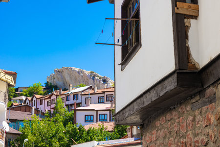 Beypazari view with historical buildings and traditional houses. Historical towns in Anatolia.