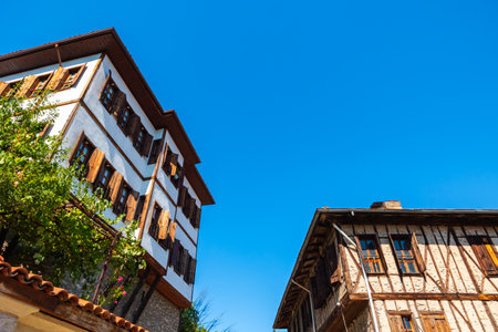 Houses of Safranbolu. Visit Safranbolu background photo. Unesco World Heritage town.の写真素材