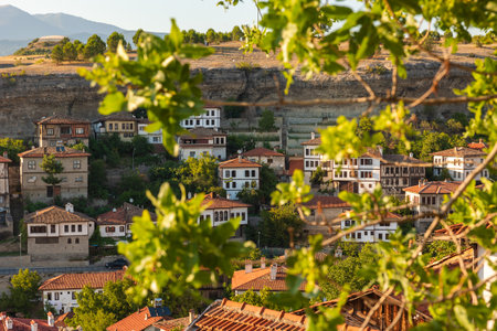 Safranbolu houses. Visit Safranbolu background photo. Unesco World Heritage town.の写真素材