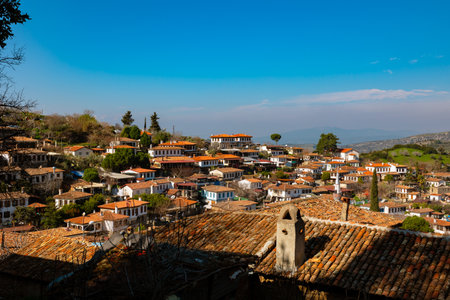 Sirince Town view. Visit Izmir concept photo. Sirince town in Selcuk district of Izmir in Turkey.