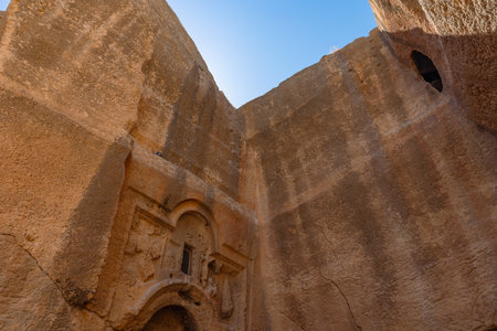 Necropolis of ancient city of Dara in Mardin Turkey. Visit Turkey concept photo.の写真素材