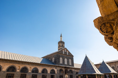 Diyarbakir Ulucamii. Courtyard view of great mosque of Diyarbakir