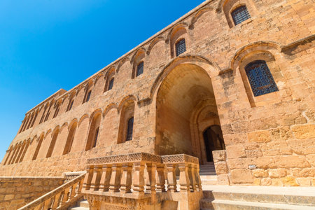 Saffron aka Deyrulzafaran monastery in Mardin Turkey. Visit Mardin concept photo.の写真素材