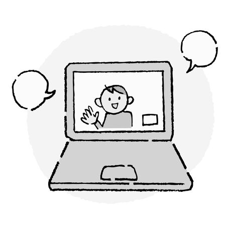 Online Communicationのイラスト素材