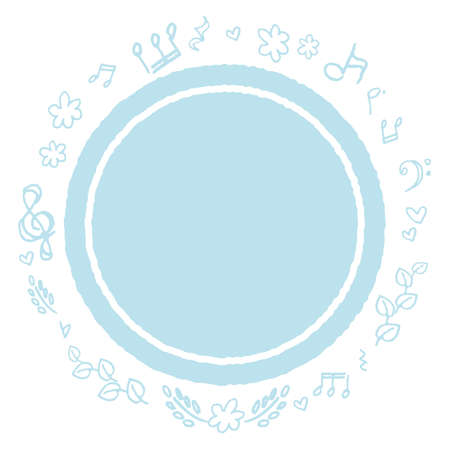 Light blue copy space with notesのイラスト素材