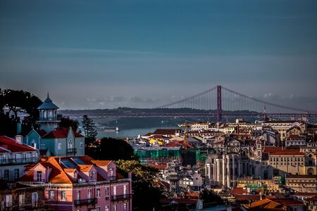 Panorama of Lisbon, Portugalの写真素材