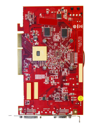 Agp Videocard isolated  on White 