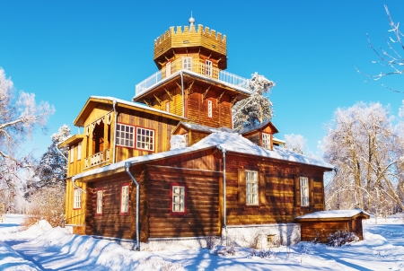 A manor house and estate of painter Repin  Zdrawneva  The municipality of Ruba  Belarus のeditorial素材