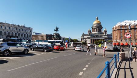 Walking along the rivers and channels, St.Ptersburg, August 2015のeditorial素材