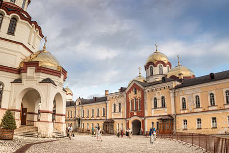 Evening at New Athos, July of 2018 year, Abkhazia, The New Athos Monastery.のeditorial素材