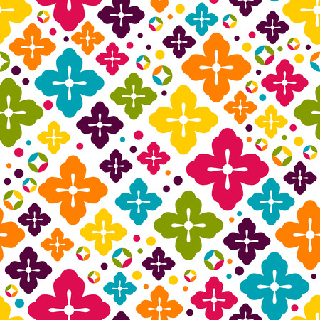 Cherry blossom seamless pattern. Japanese sakura cute background. Decorative elements. Vector illustration.のイラスト素材