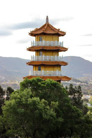 8 Level Pagoda at the Nan Tien Temple Complex, Wollongong / NSWのeditorial素材