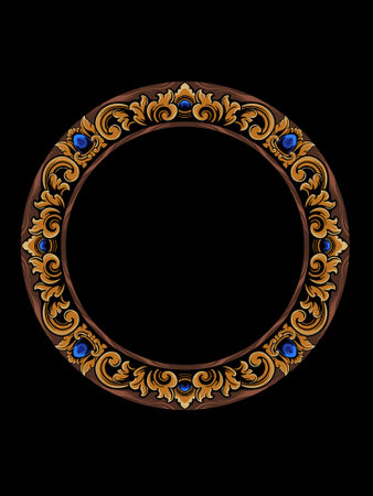 Beautiful carved decorative ornaments Vector design for elementsのイラスト素材