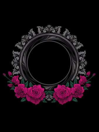 Beautiful carved decorative ornaments Vector design for elementsのイラスト素材