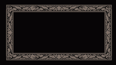 classic and luxury style wedding invitation vector designのイラスト素材