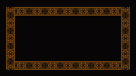 classic and luxury style wedding invitation vector designのイラスト素材