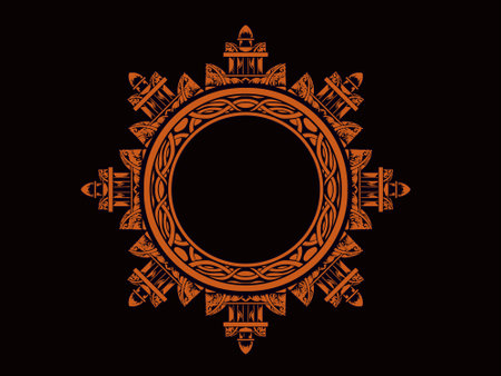 Beautiful carved decorative ornaments Vector design for elementsのイラスト素材