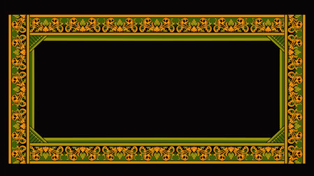 classic style engraving vector ornament design for elements, color editableのイラスト素材