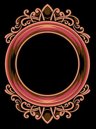 Beautiful carved decorative ornaments Vector design for elementsのイラスト素材