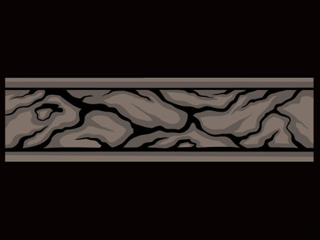 classic style engraving vector ornament design for elements, color editableのイラスト素材